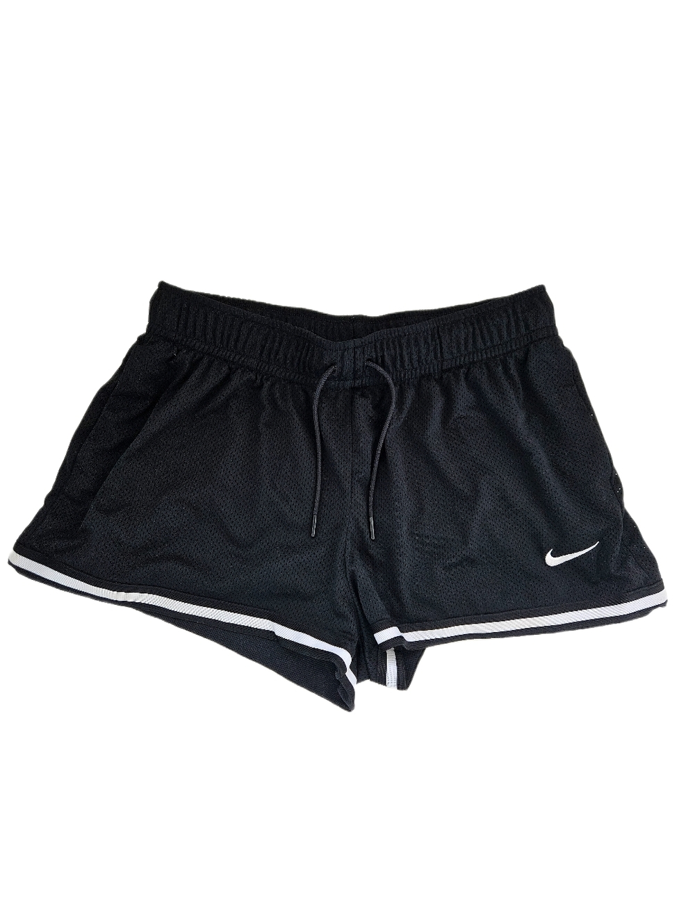 Nike Women’s Black Athletic Mesh Shorts  Medium